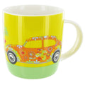 VW Beetle Mug Flower