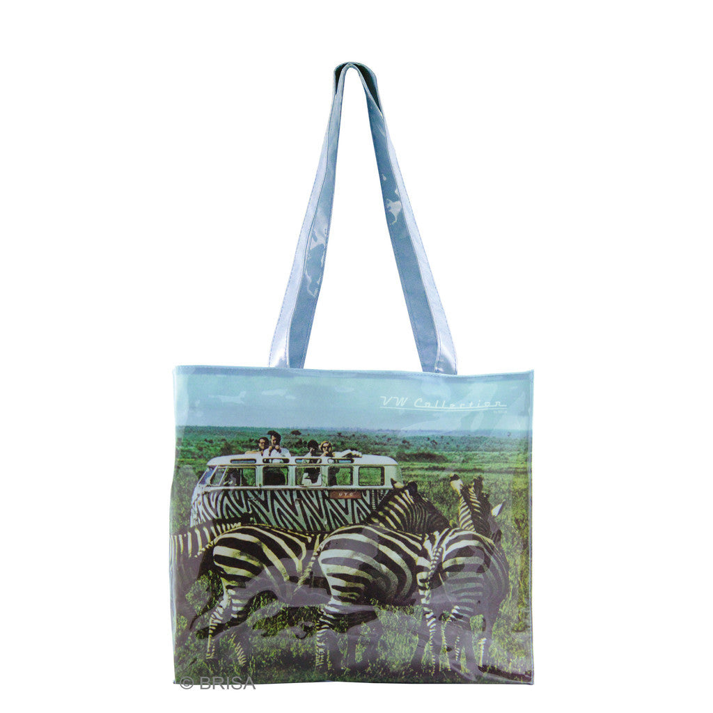 VW Bus T1 Shopper Tote Bag Safari